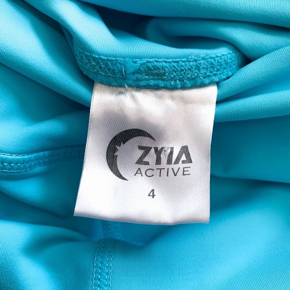 Zyia Athletic Stretch Turquoise Legging in Turquoise Blue Size 4 - Picture 11 of 12